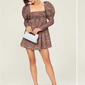 For Love And Lemons Multicolor Floral Mini Dress